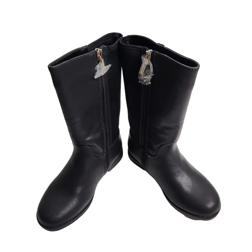 Kenneth Cole Reaction Girls Kennedy Scuba 2 Black Boots Size 11.5